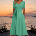 Women's Elegant Flattering Dress – Green
