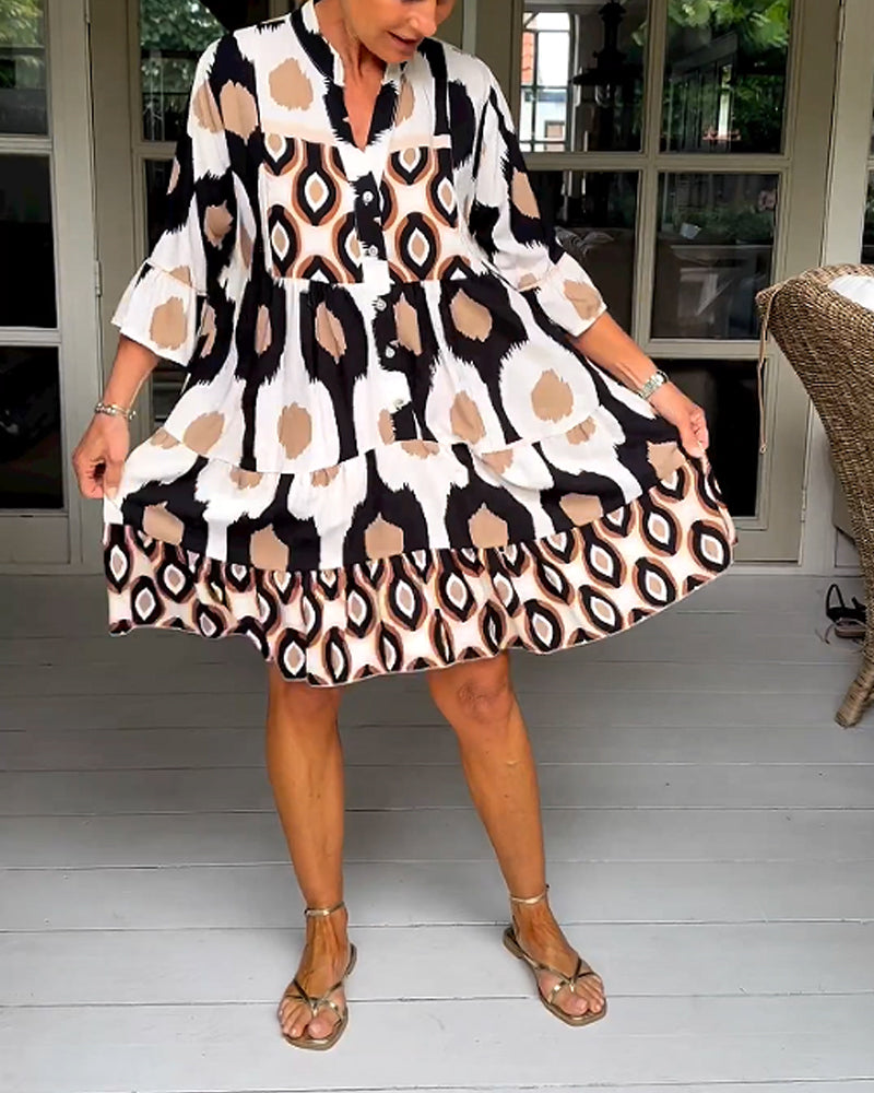 Women's Printed Wrap Dress