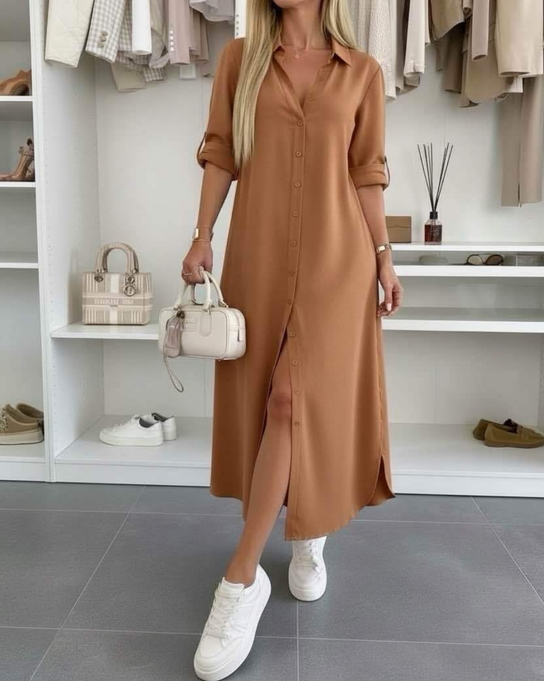 Women's Oversized Shirt Dress