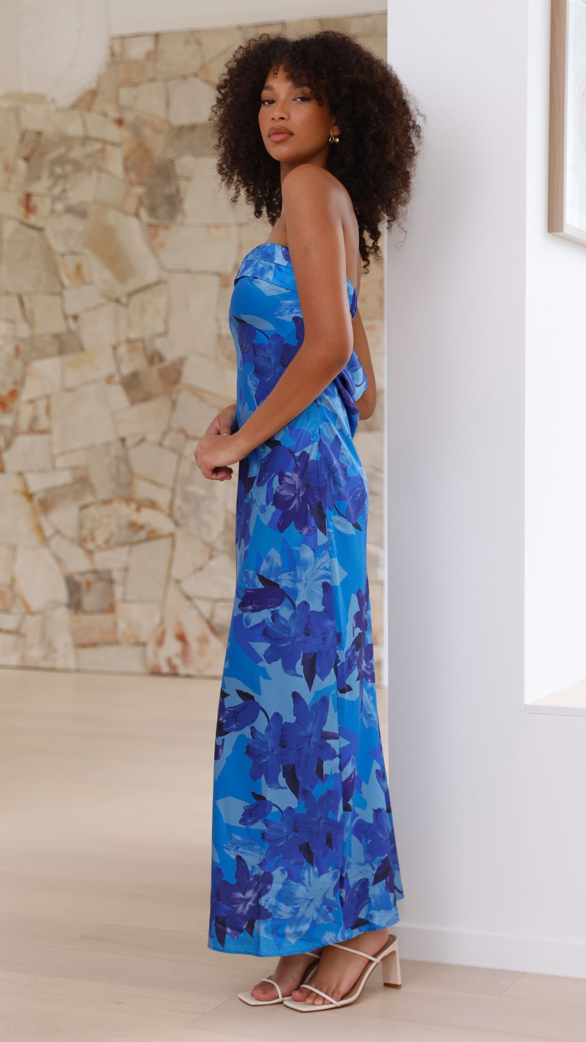 Women's Miya Maxi Dress – Blue Floral