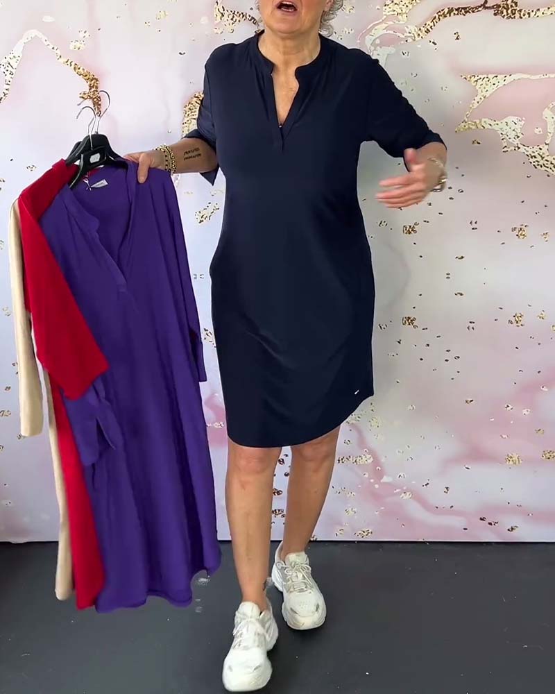 Women's V-Neck Dress