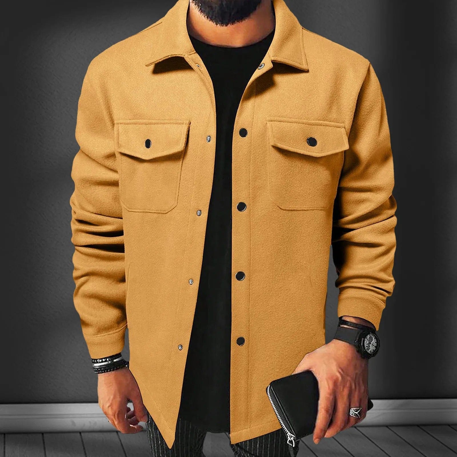 Men's Flannel Wool Shirt