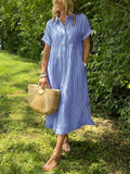 Airy Maxi Dress – Blue