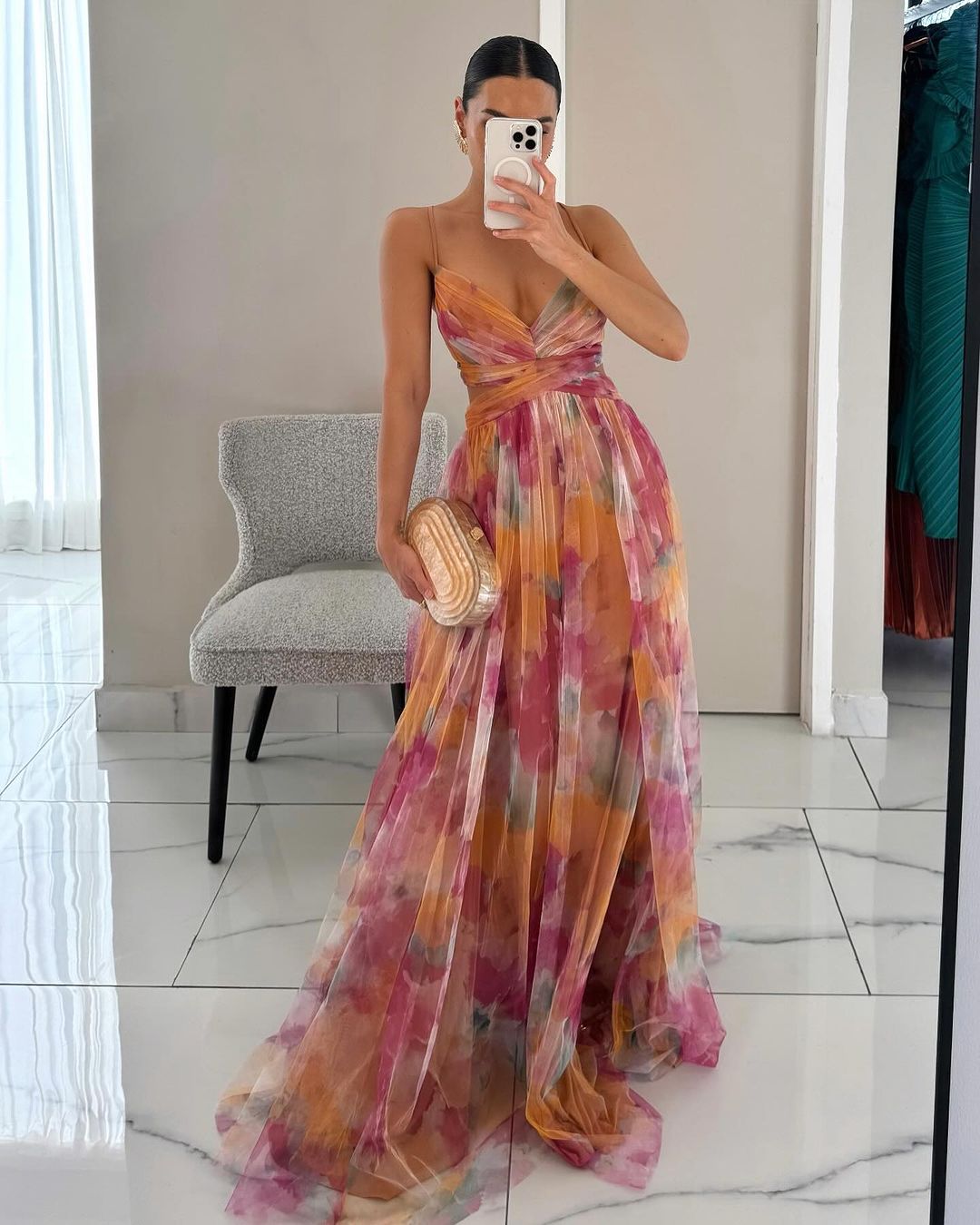 Women's Enchanting Floral Maxi Dress