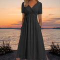 Women's Elegant Flattering Dress – Black