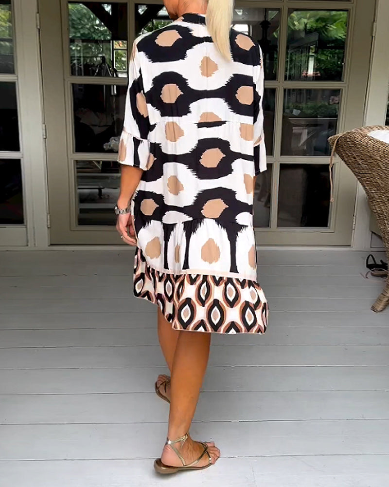 Women's Printed Wrap Dress