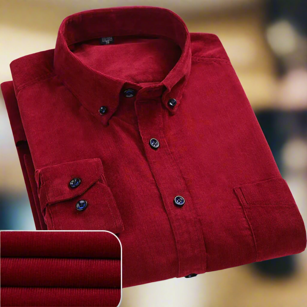 Men's Corduroy Long Sleeve Shirt