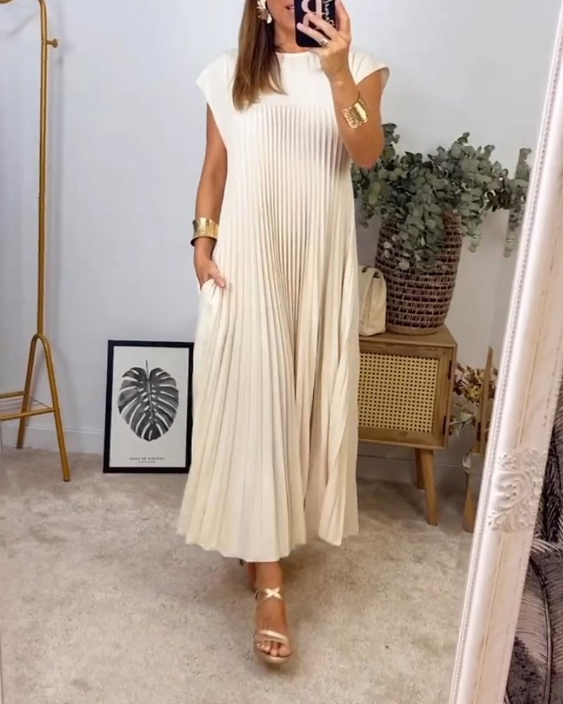 Everyday Comfort Dress – Beige