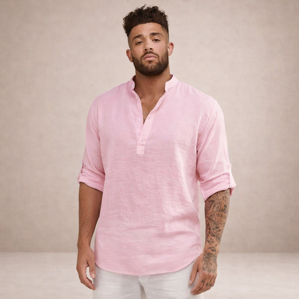Men's Linen Long Sleeve Shirt