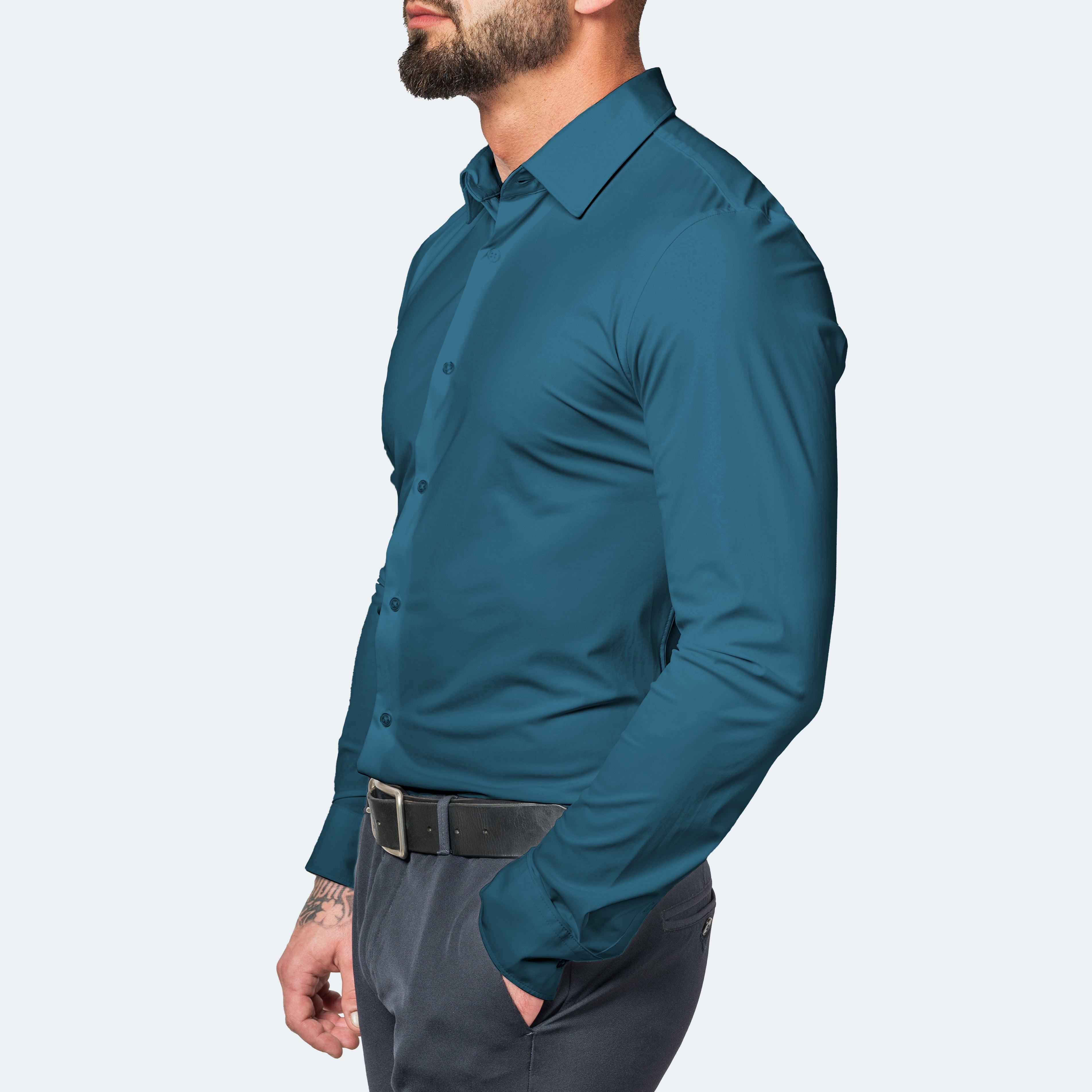 Men's Stretch Wrinkle-Free Dress Shirt