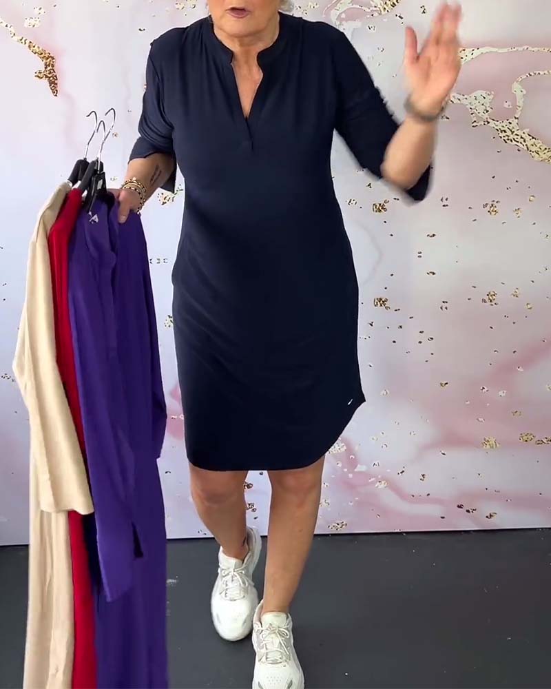 Women's V-Neck Dress