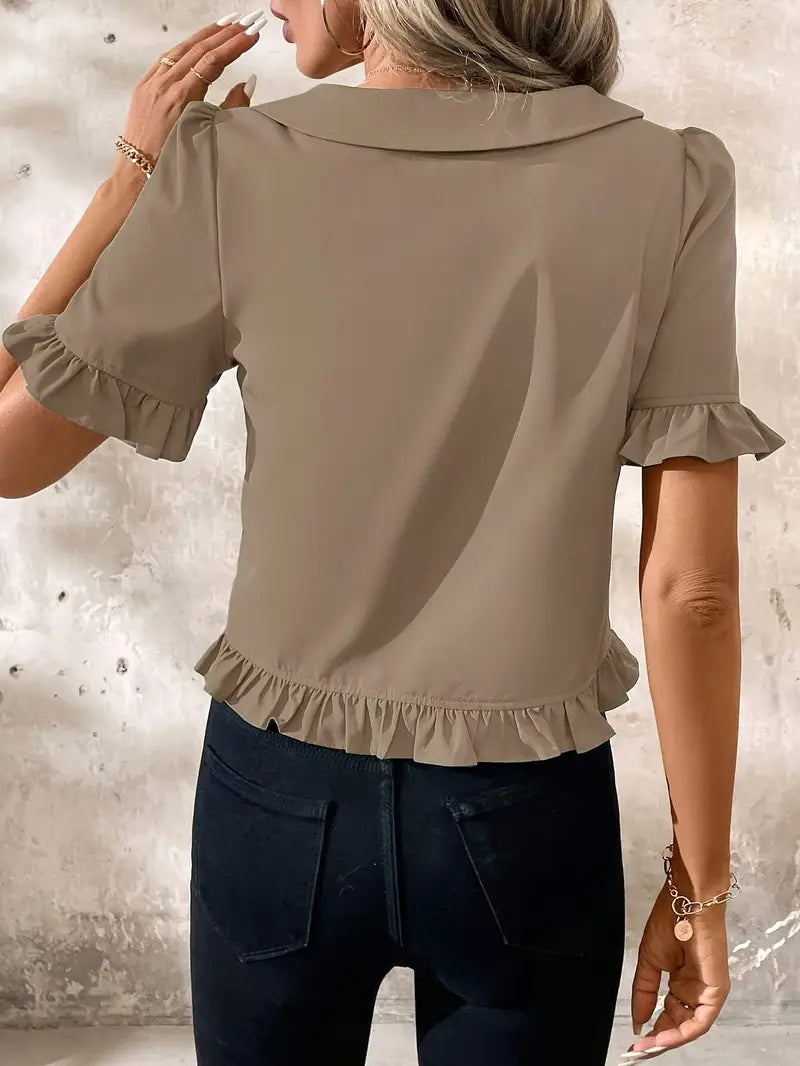 Elegant Blouse – Khaki