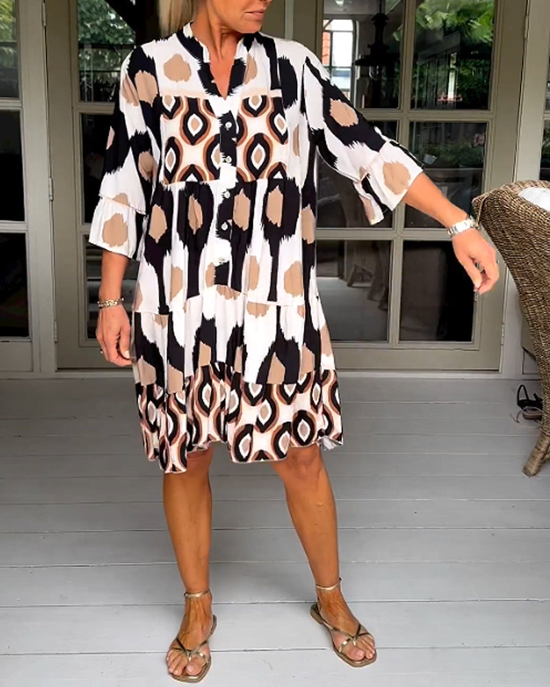 Women's Printed Wrap Dress