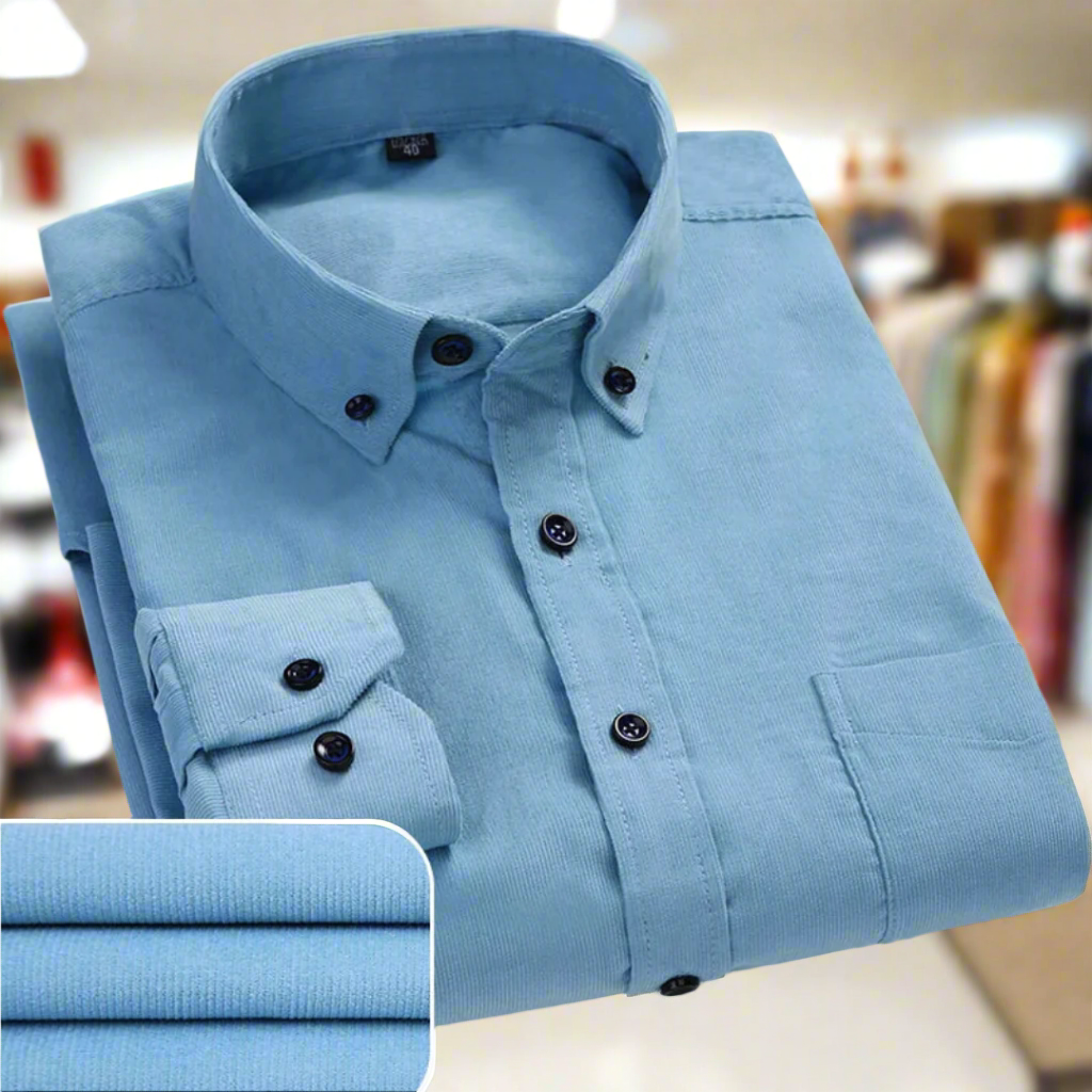 Men's Corduroy Long Sleeve Shirt