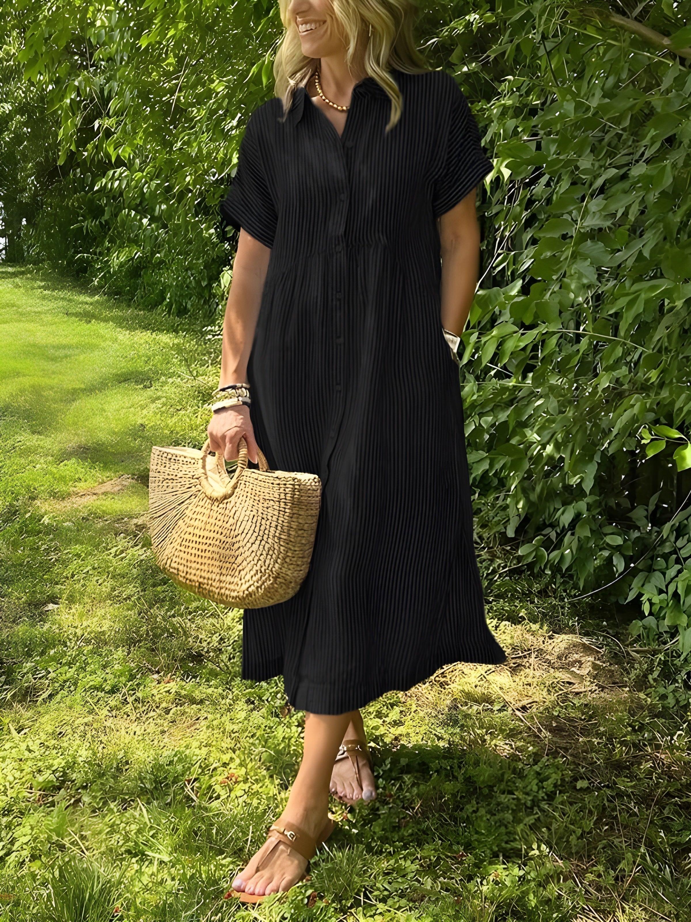 Airy Maxi Dress – Blue