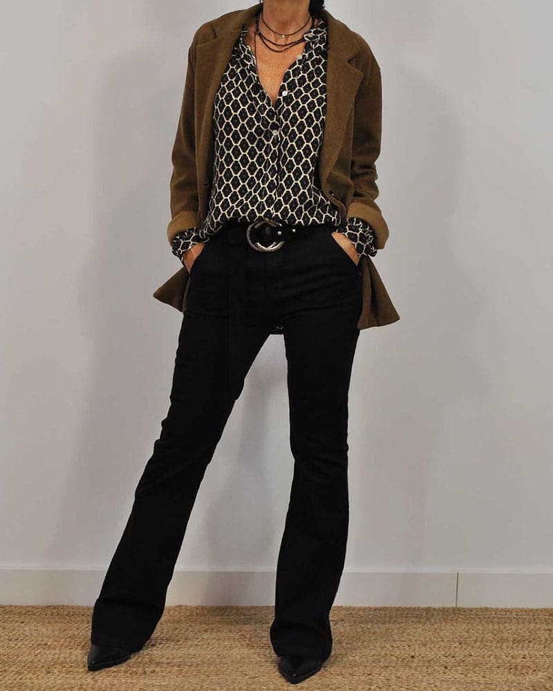 Women's Geometric Print Blouse