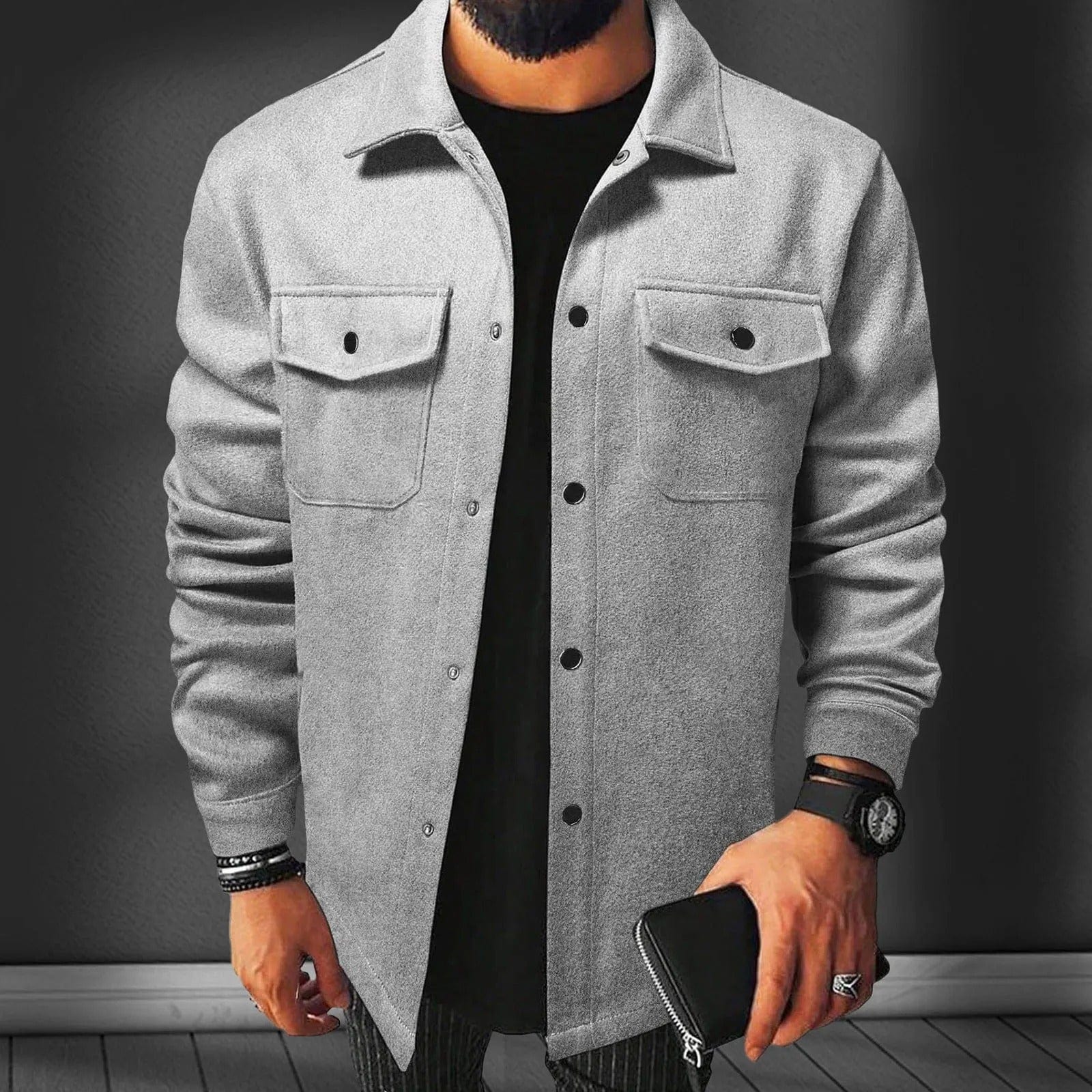 Men's Flannel Wool Shirt