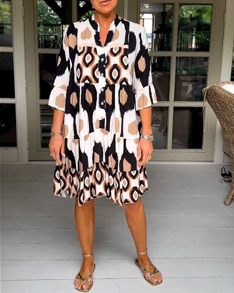 Women's Printed Wrap Dress