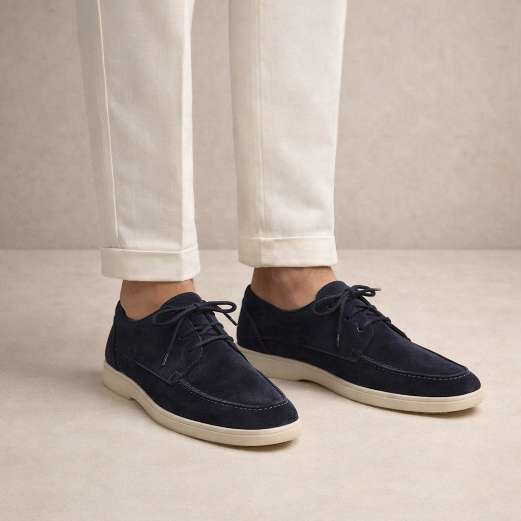 Men's Leather Lace-Up Loafers