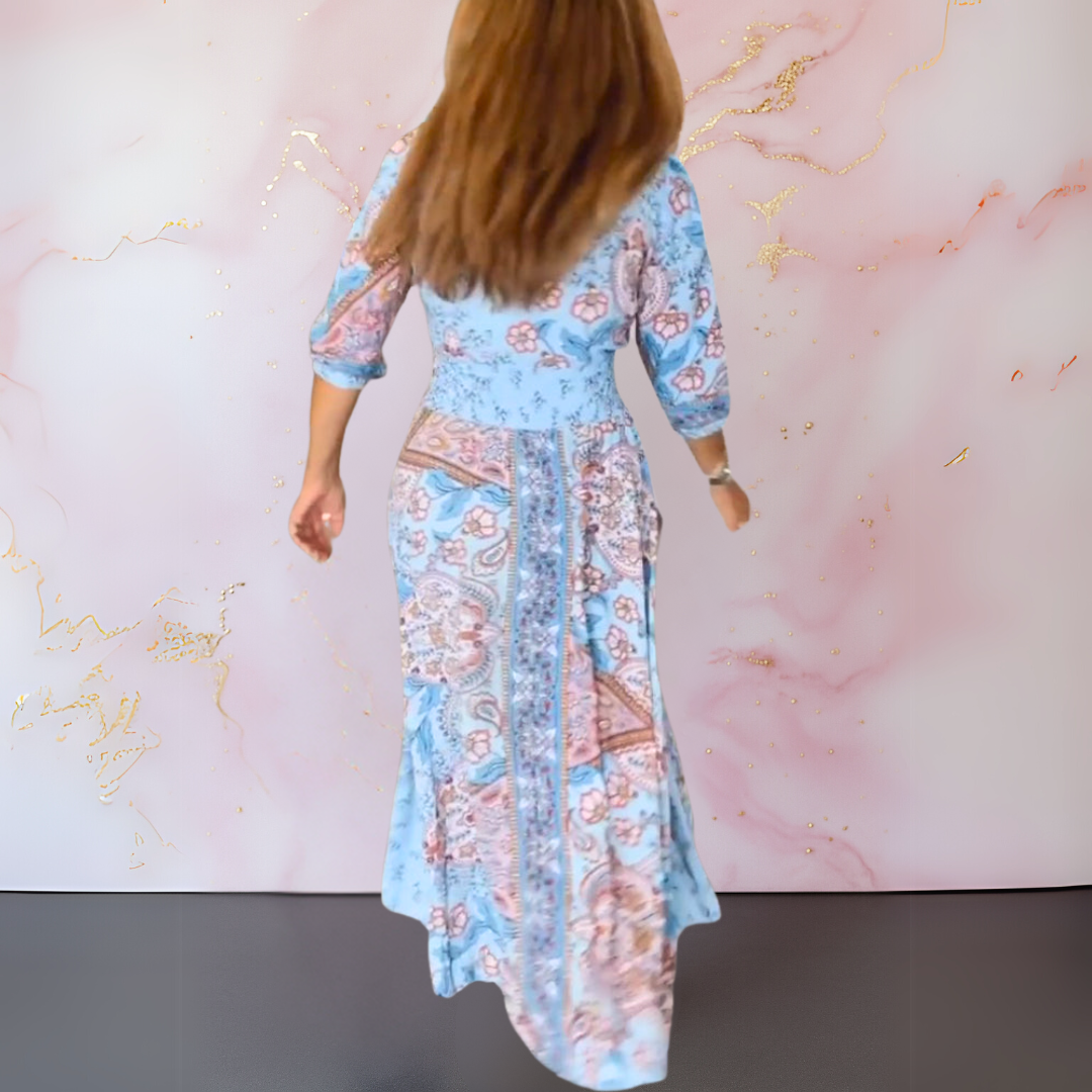 Women's Elegant V-Neck Summer Dress