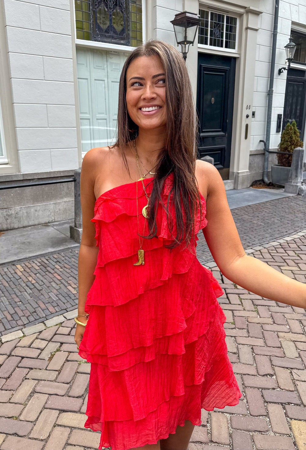 Women's Ruffle Mini Dress