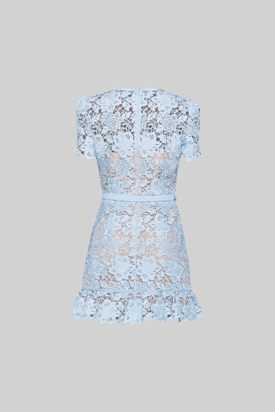 Women's Embroidered Floral Dress – Blue