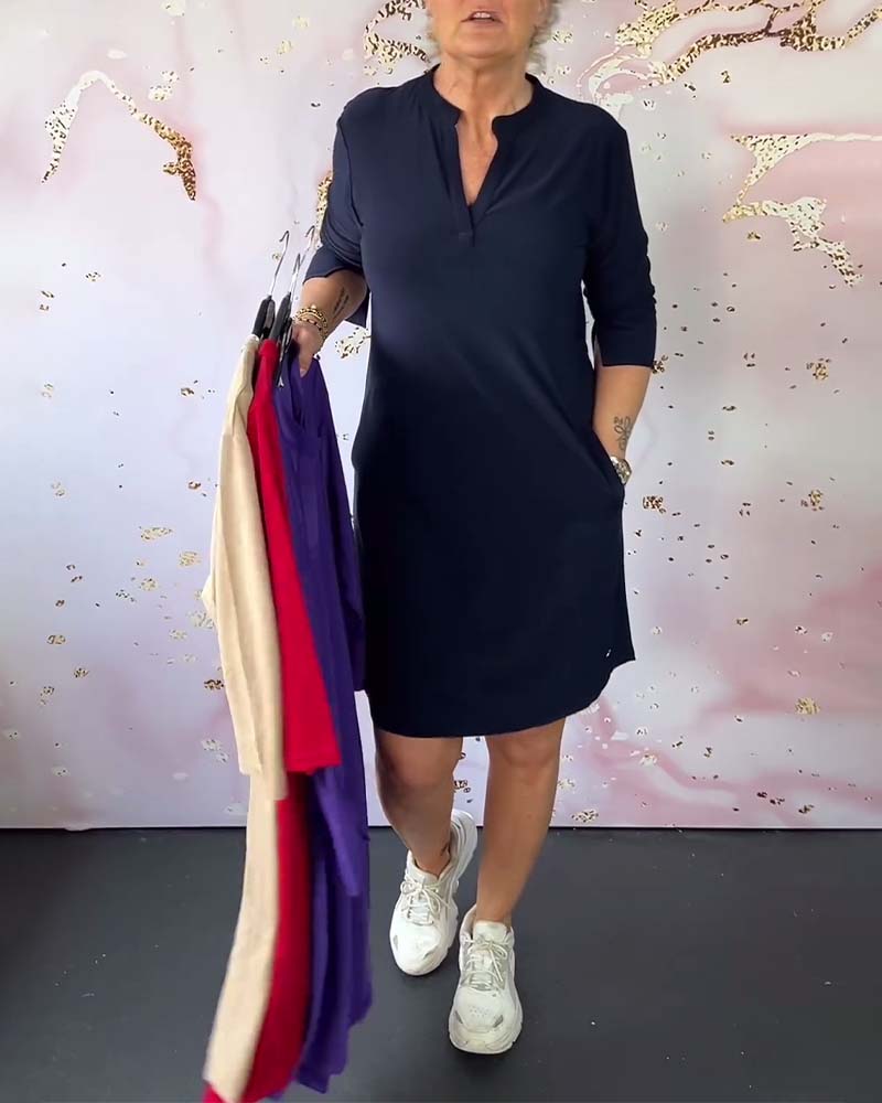 Women's V-Neck Dress