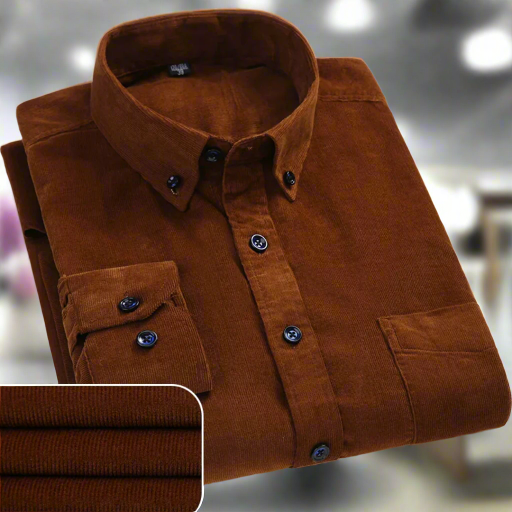 Men's Corduroy Long Sleeve Shirt