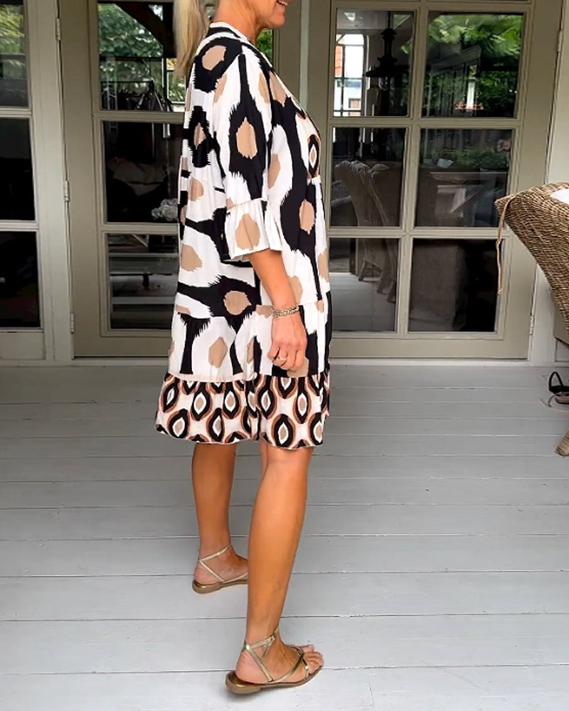 Women's Printed Wrap Dress