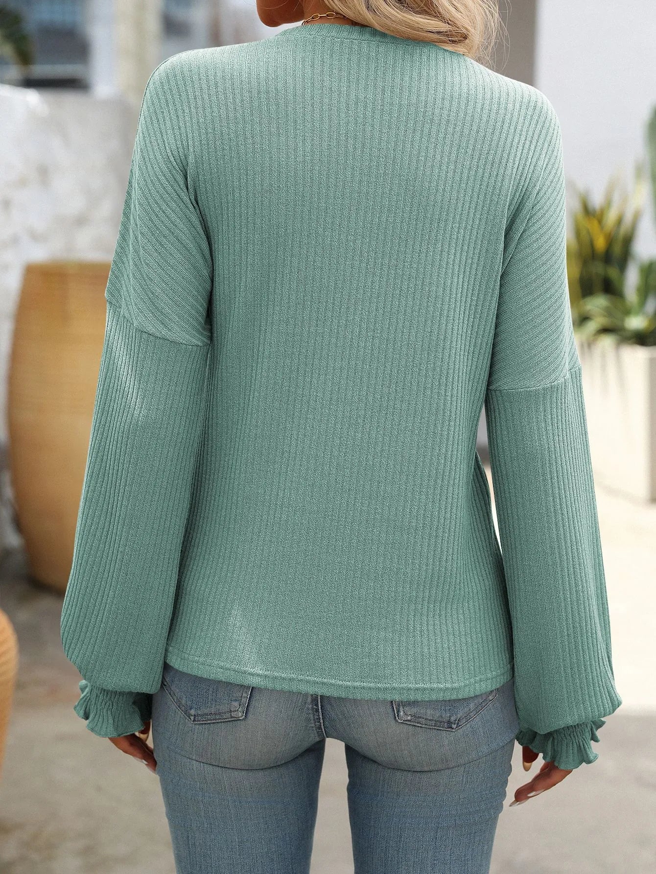Soft Knit Sweater – Teal