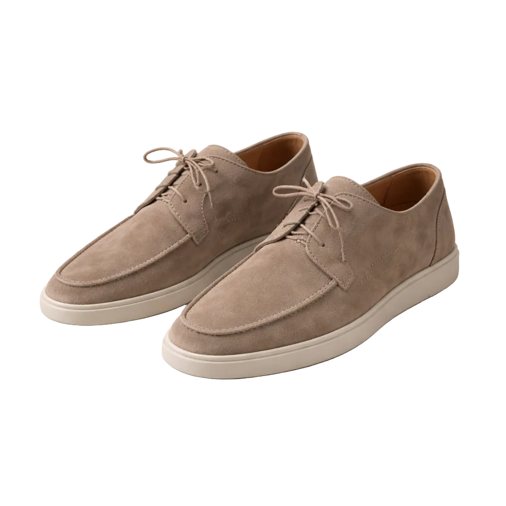 Men's Leather Lace-Up Loafers