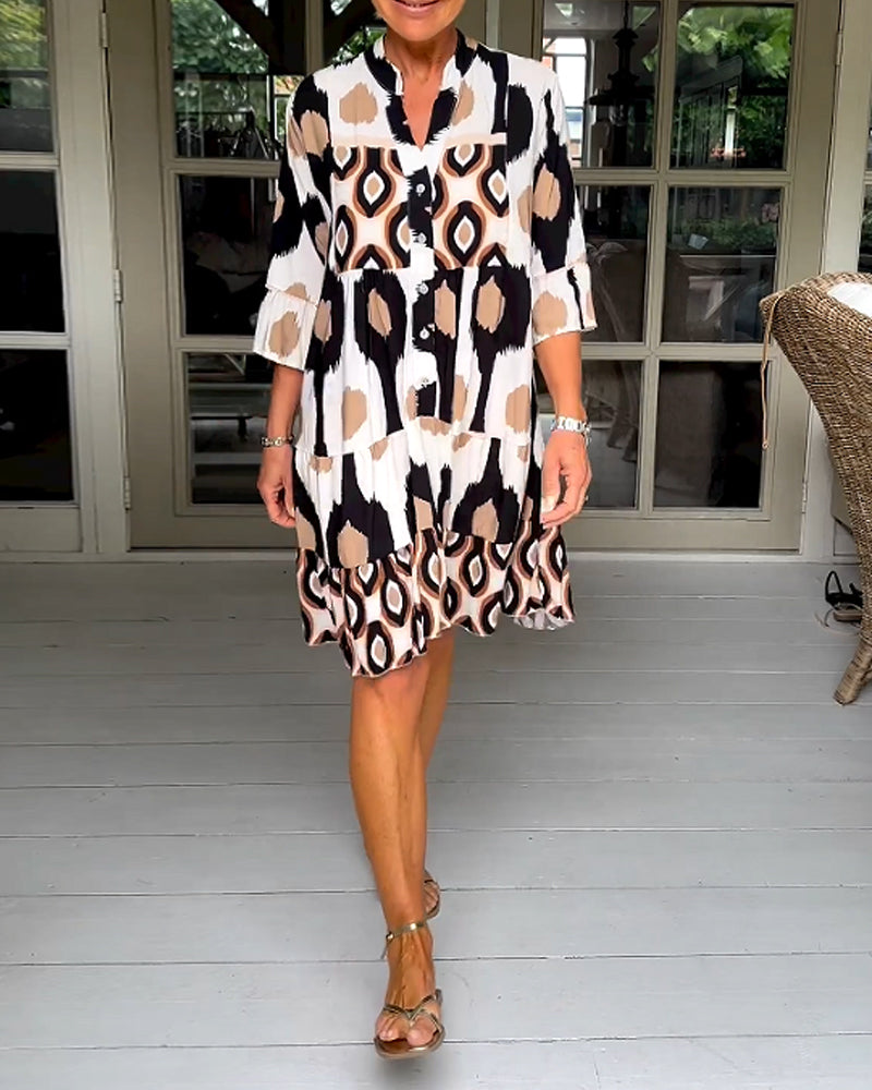 Women's Printed Wrap Dress