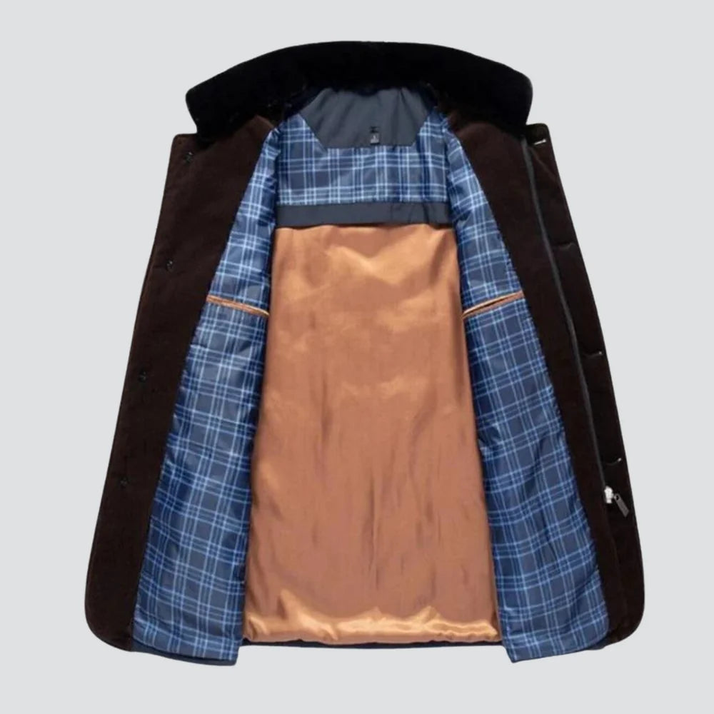 Men's Winter Coat with Stand Collar