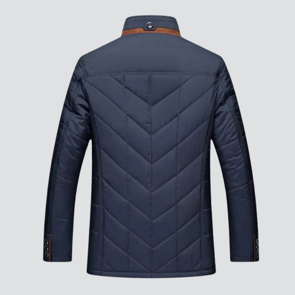 Men's Winter Coat with Stand Collar