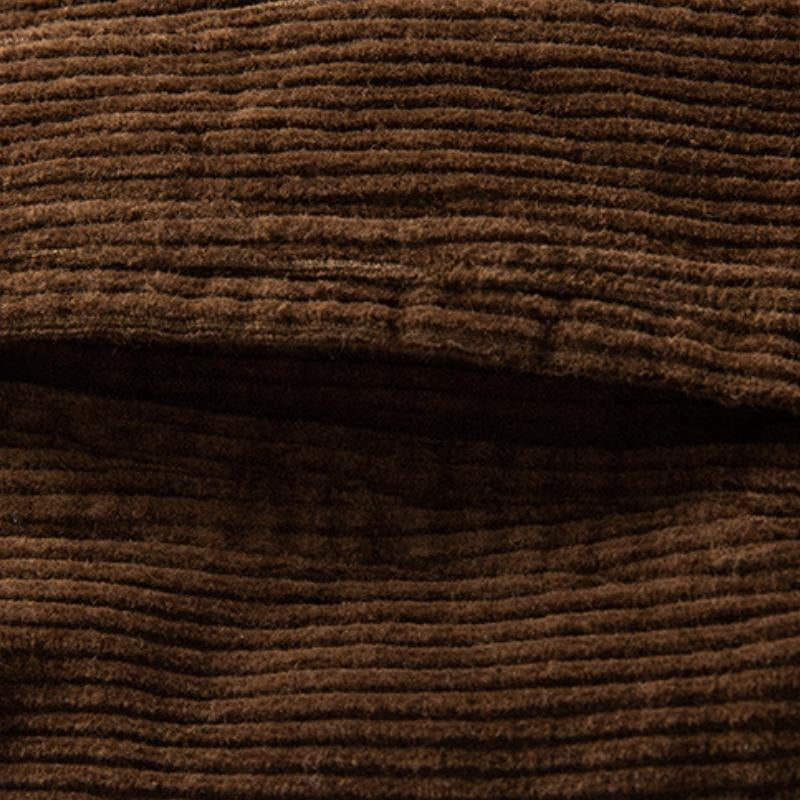 Men's Corduroy Jacket with Plush Collar