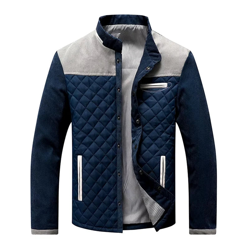Men's Warm Autumn Jacket – Blue-Gray