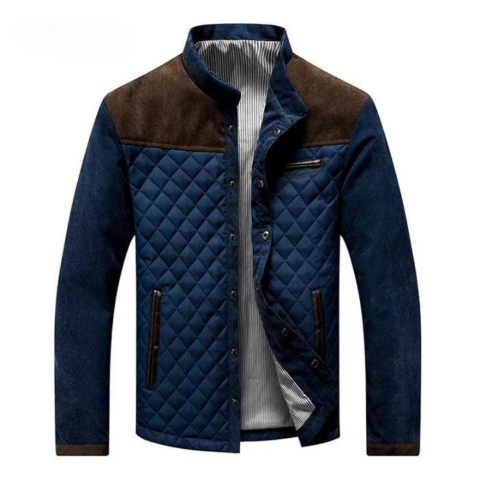Men's Warm Autumn Jacket – Blue-Gray