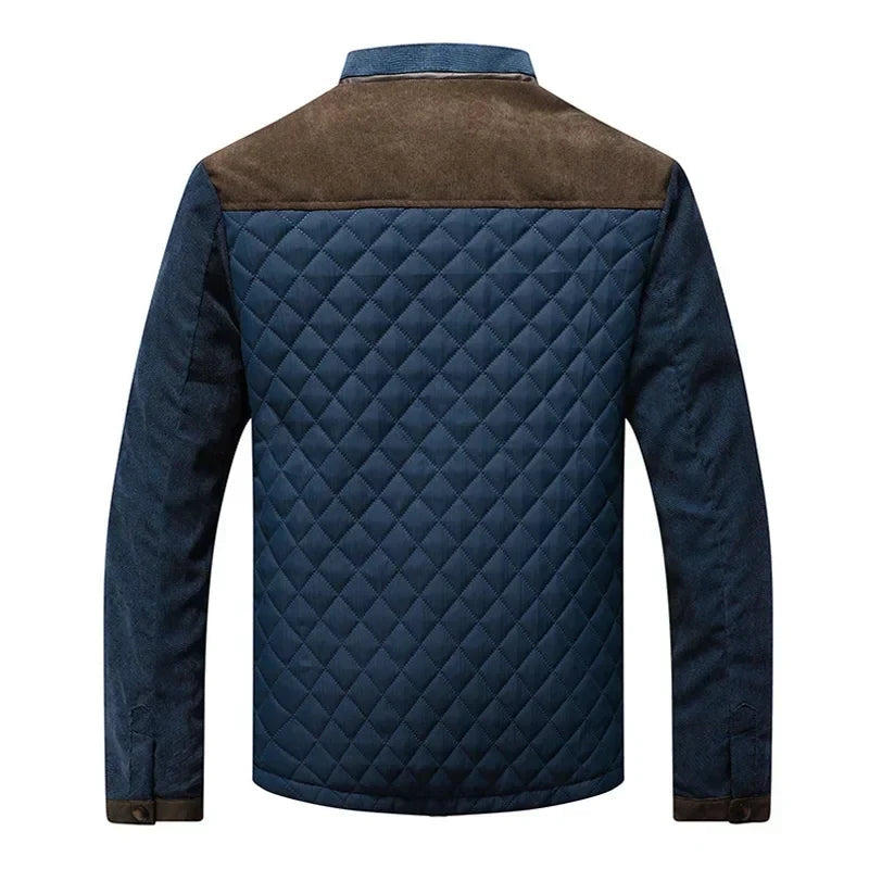 Men's Warm Autumn Jacket – Blue-Gray