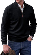 Men's Cashmere Zip Sweater