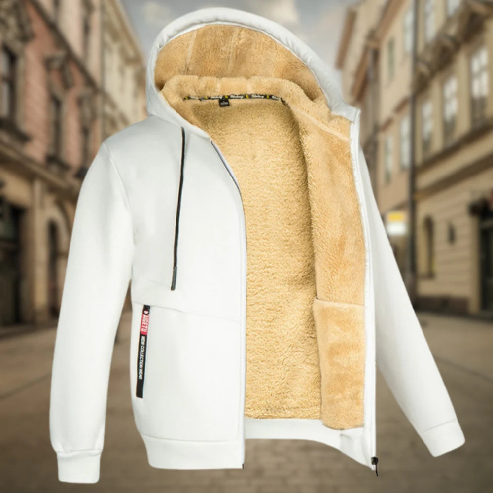 Men's Fleece-Lined Hoodie Jacket