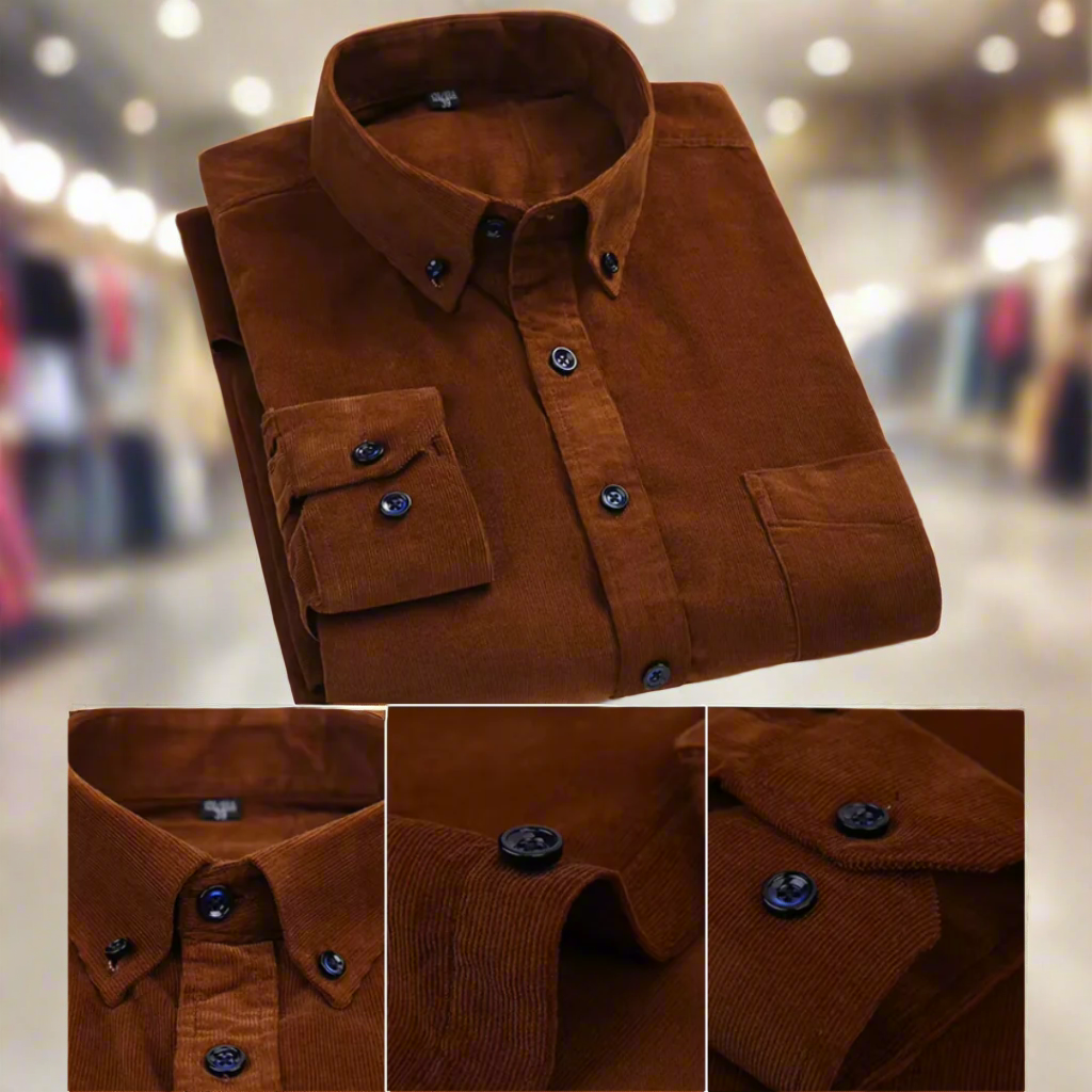 Men's Corduroy Long Sleeve Shirt