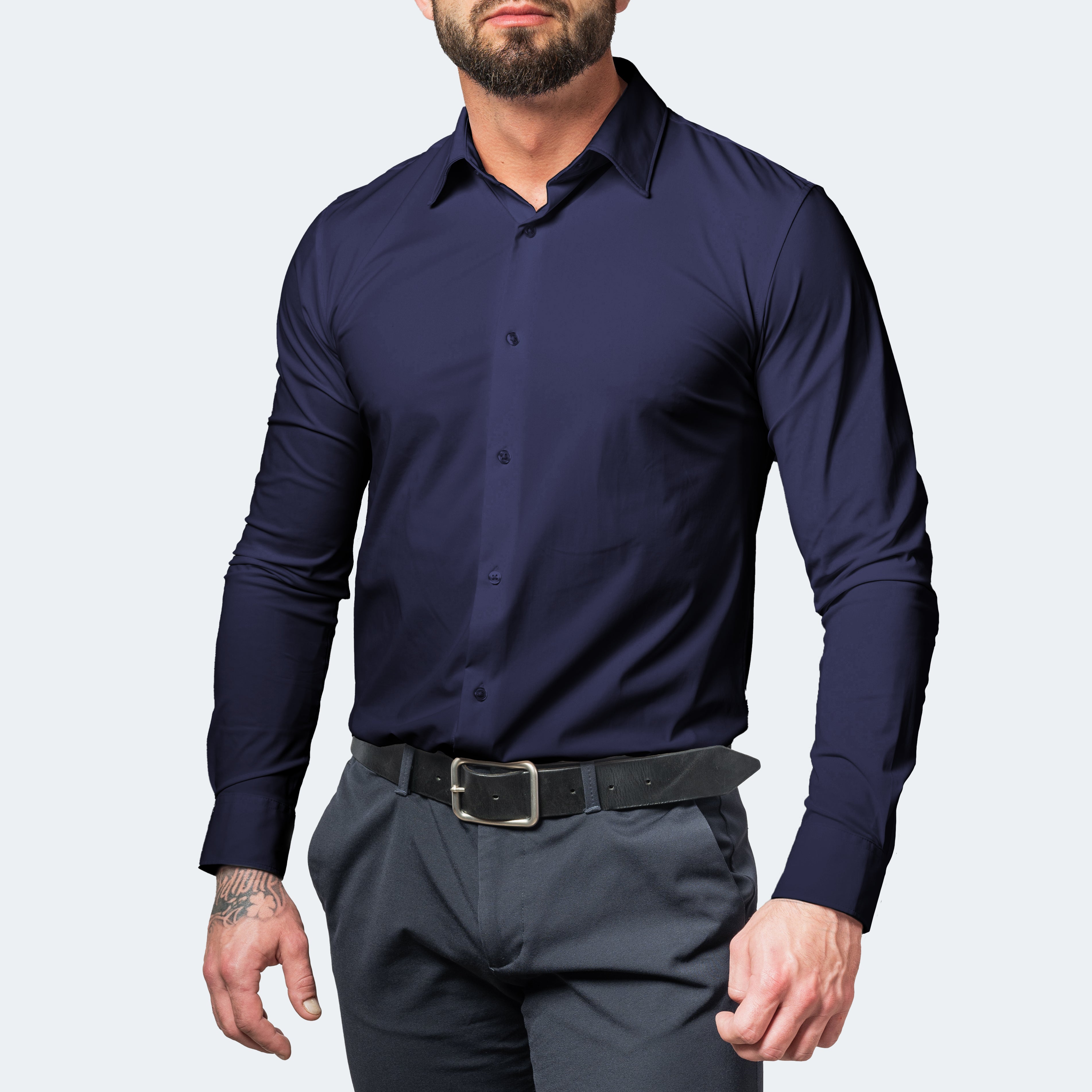 Men's Stretch Wrinkle-Free Dress Shirt