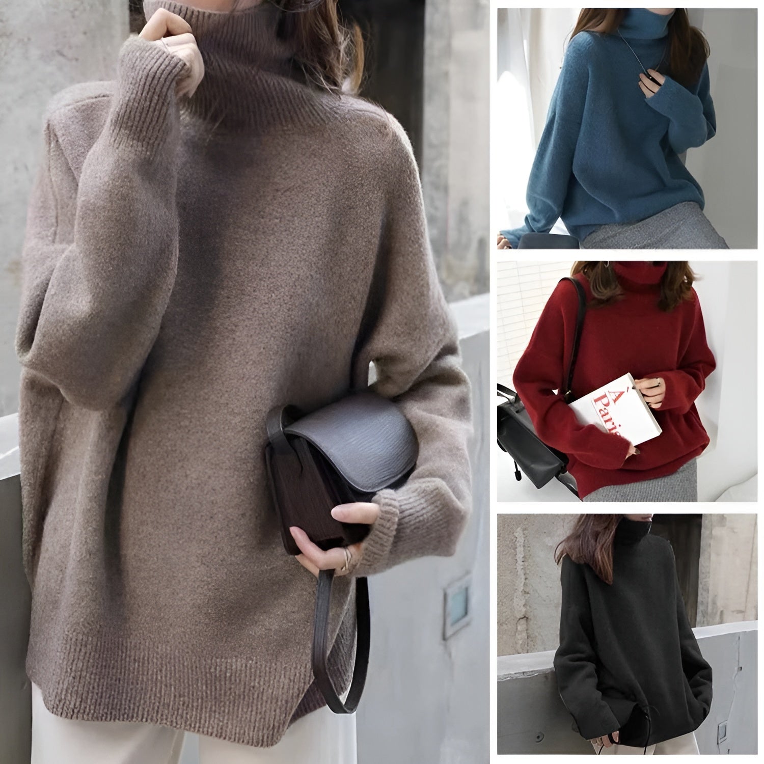Men's Knitted Hoodie Sweatshirt