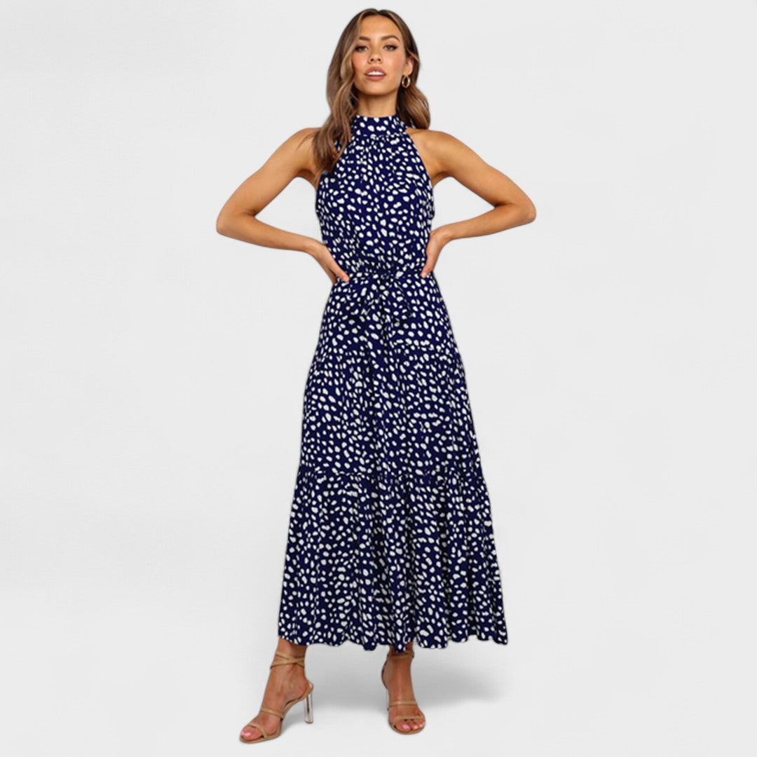 Women's Polka Dot Maxi Dress