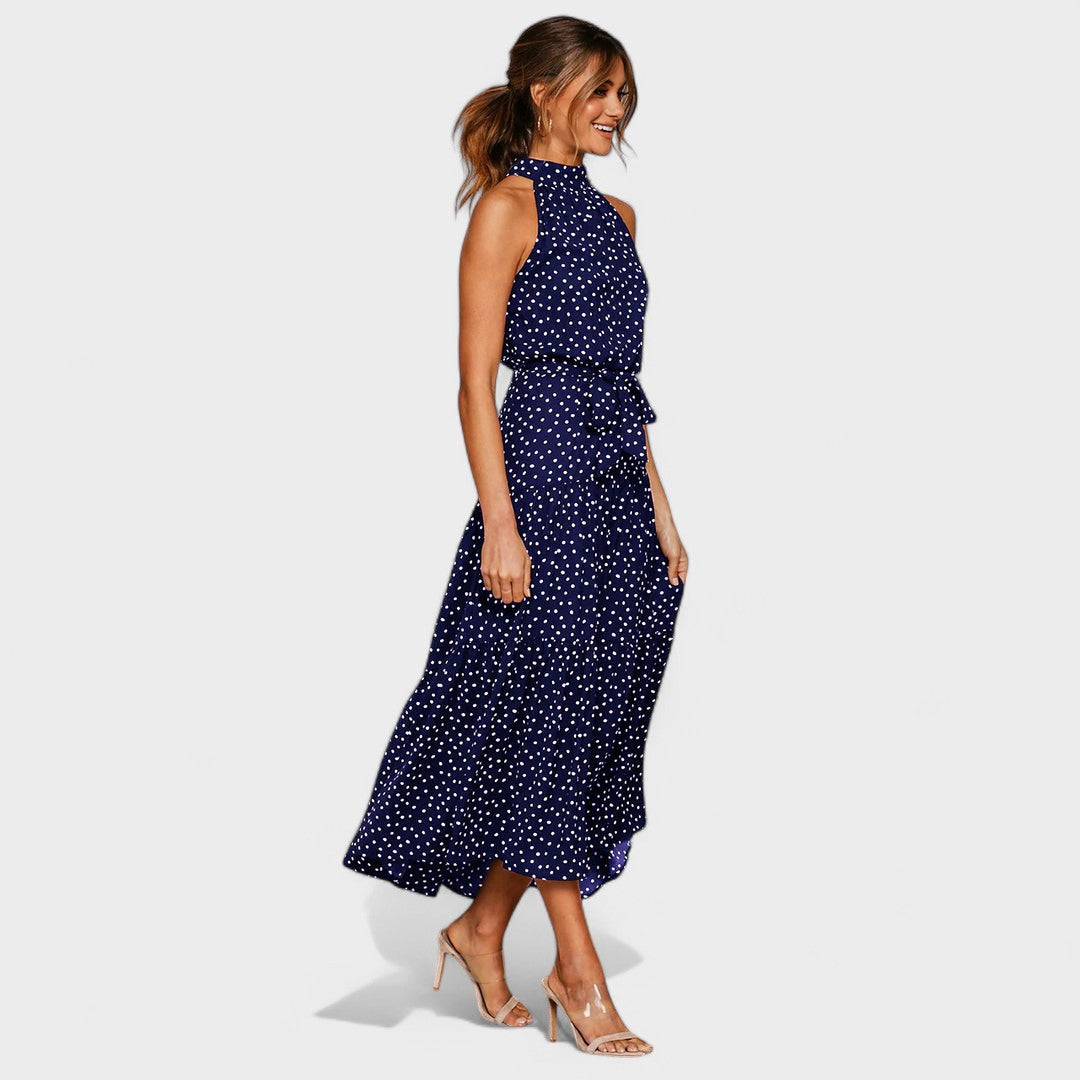 Women's Polka Dot Maxi Dress
