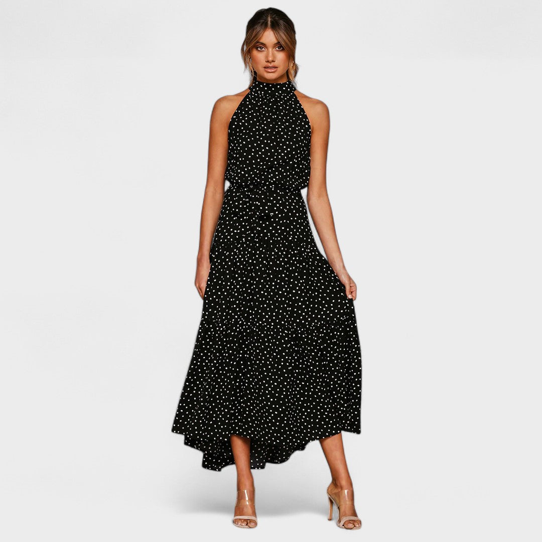 Women's Polka Dot Maxi Dress
