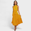Women's Polka Dot Maxi Dress
