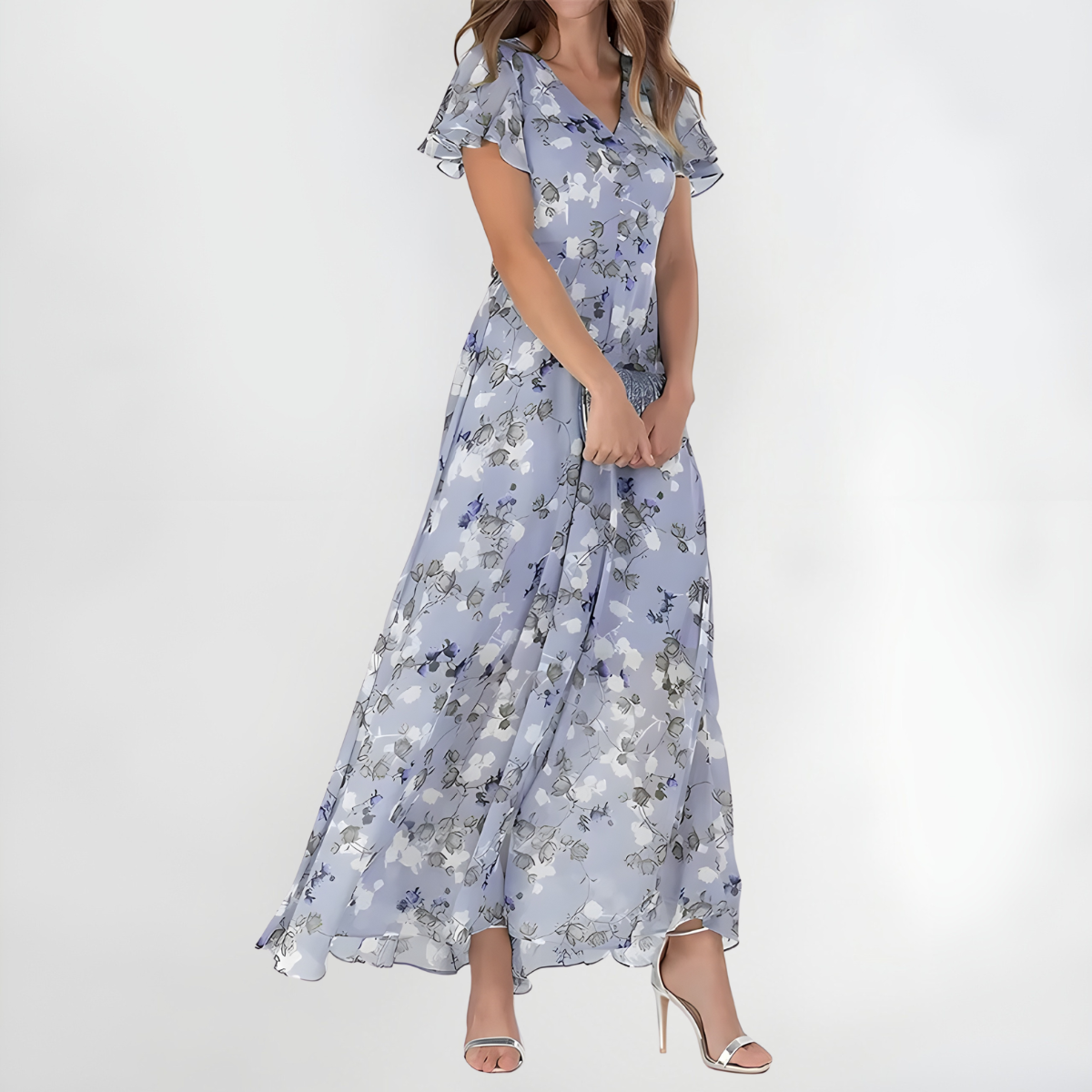 Women's Luxurious Maxi Dress – Pastel Collection