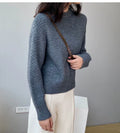 Oversized Knit Sweater – Blue