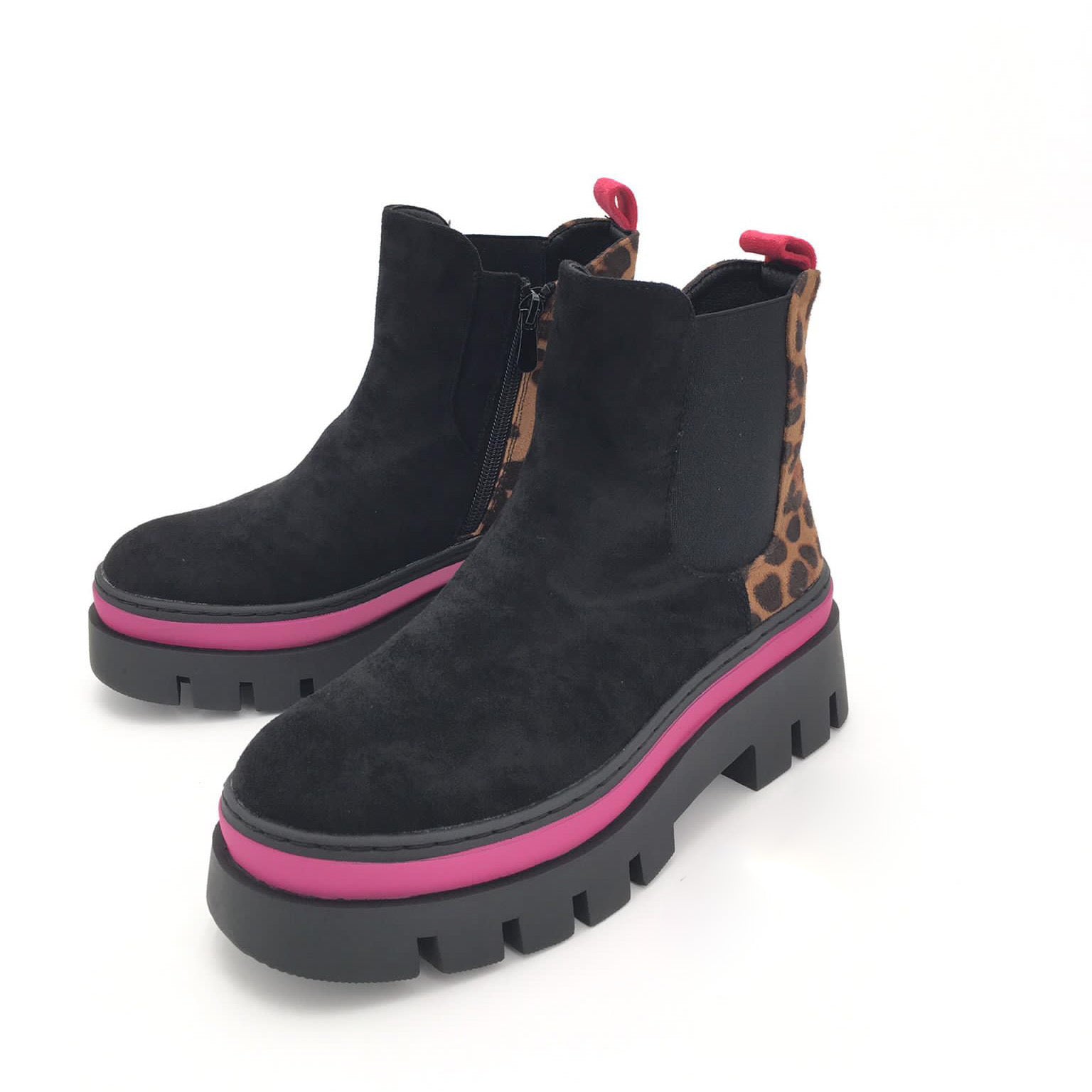 Women's Fuchsia Ankle Boots